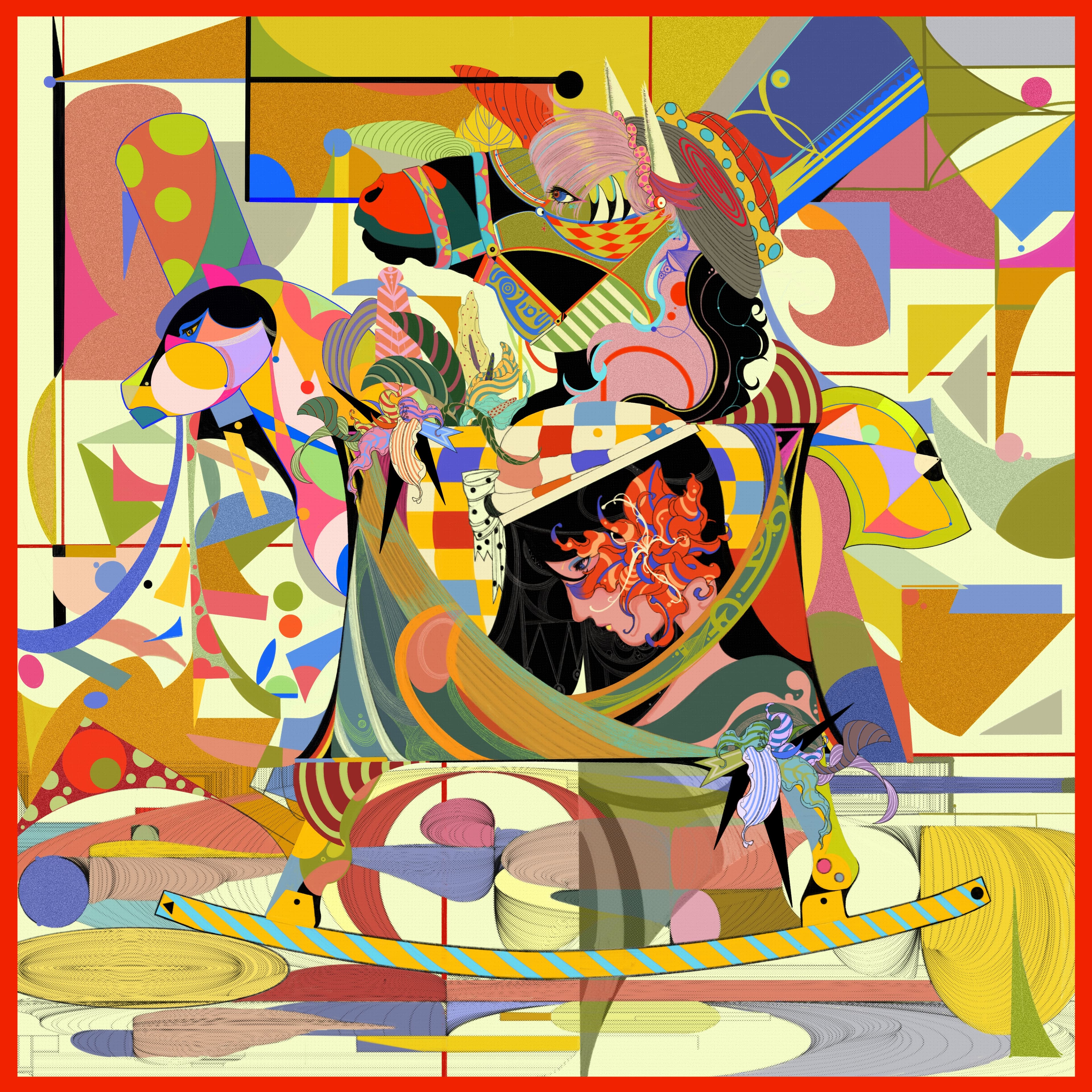 Hermès — Scarf illustration 03